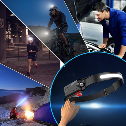 Linterna Frontal con Sensor LED