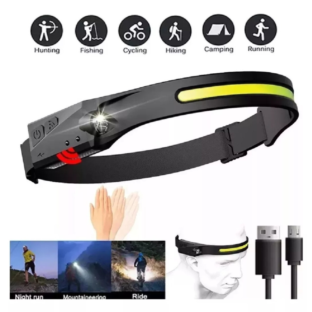 Linterna Frontal con Sensor LED