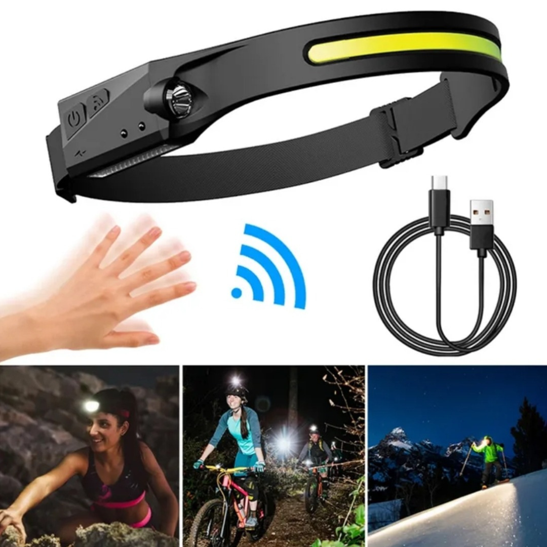 Linterna Frontal con Sensor LED
